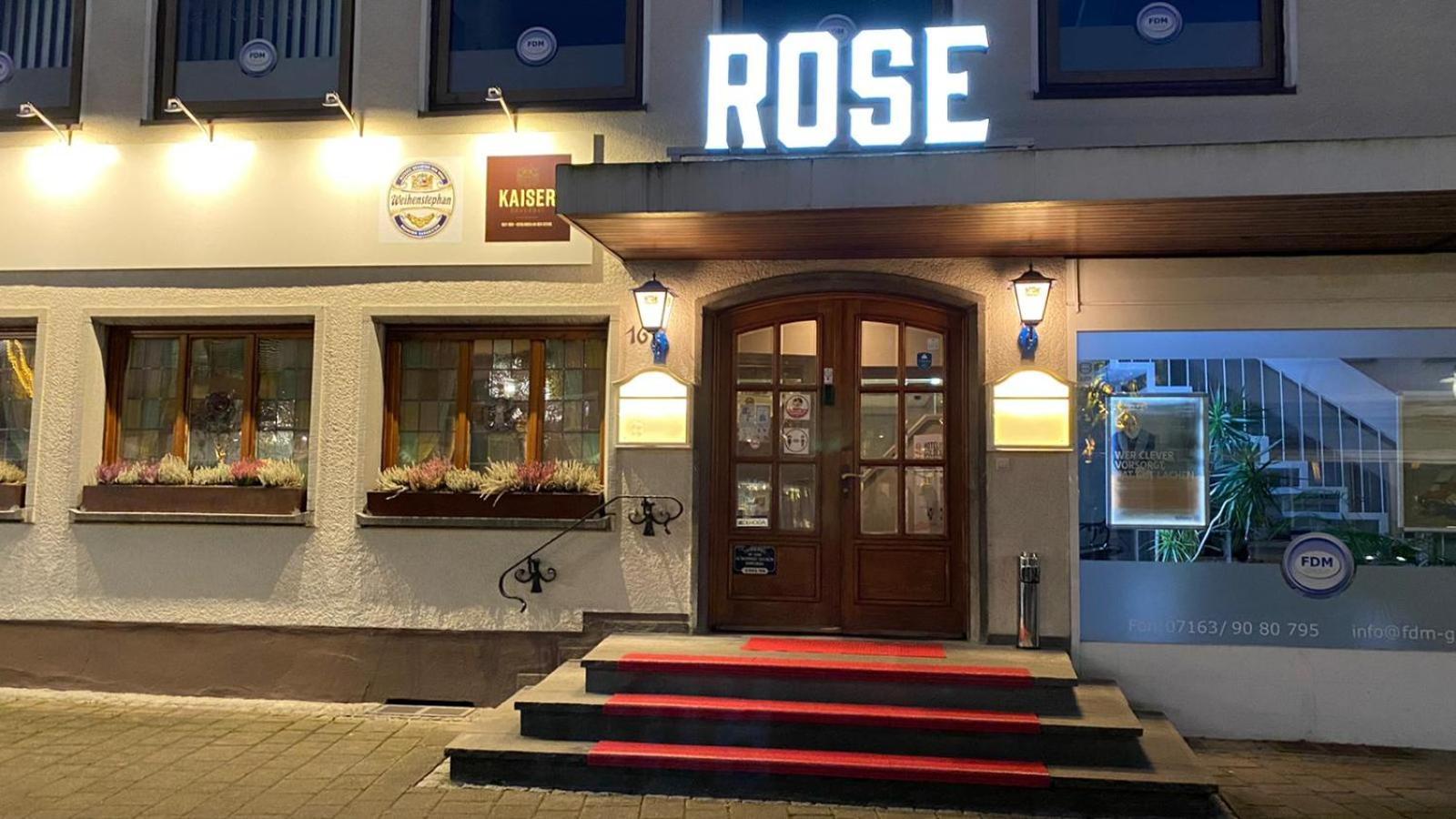 Hotel Goldene Rose Ebersbach an der Fils Екстериор снимка